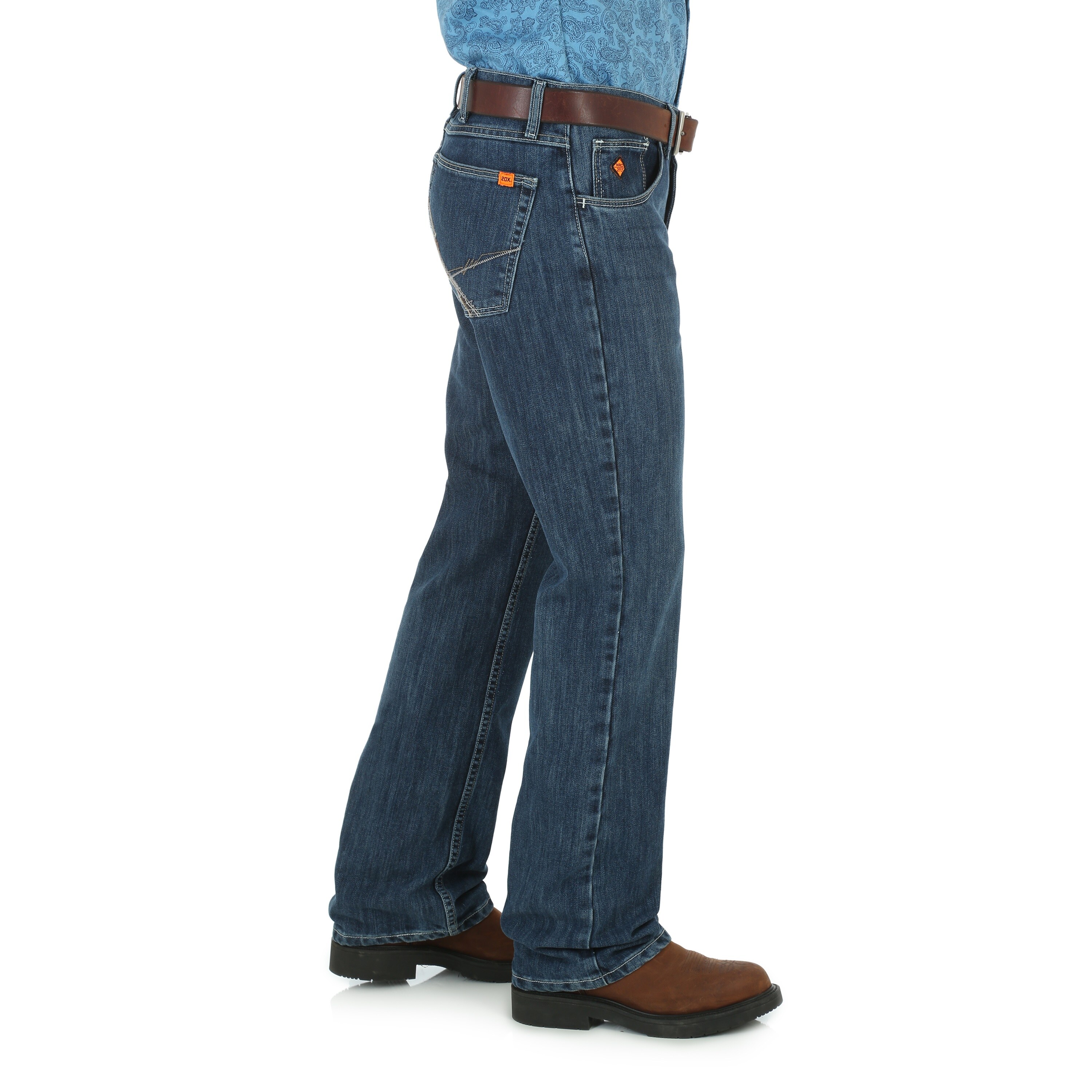 Wrangler FR Vintage Boot Cut Jean in Midstone